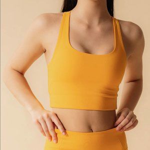 SOLD Girlfriend Collective Paloma Bra in Honey, Size XS